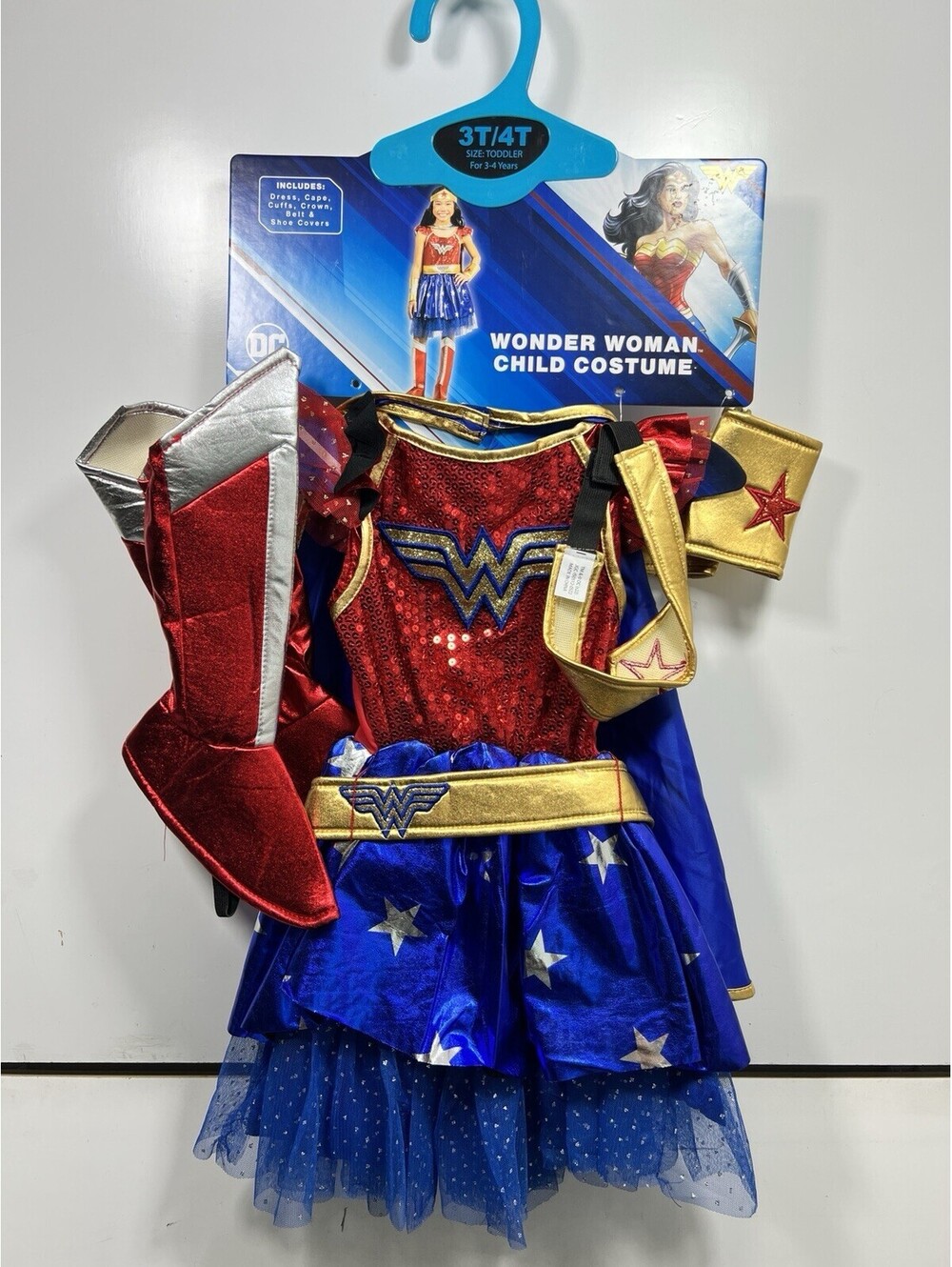 Girls DC Wonder Woman Halloween/Cosplay Costume - Size 3T-4T